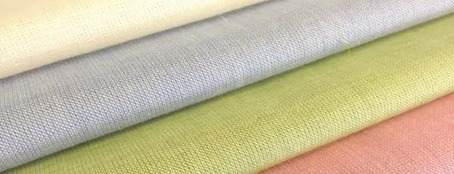 coloured linen fabrics
