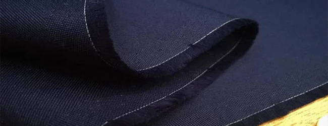 blue coloured cotton fabric