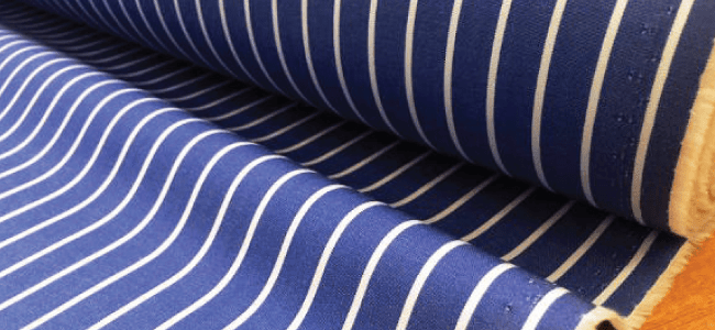 blue shirting fabric