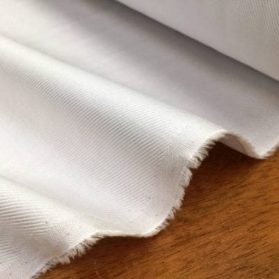 Balmoral twill white fabric