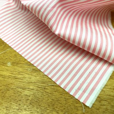 King BB Pink Striped Fabric