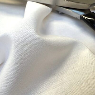 Bolton plain white solid fabric