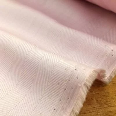 Balmoral 230 pink herringbone fabric