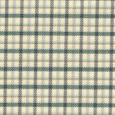 Fife 50 green brushed cotton fabric
