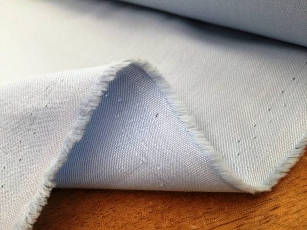 Fife plain sky brushed cotton fabric