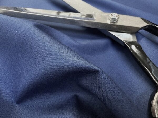Jubilee plain navy stretch solid fabric