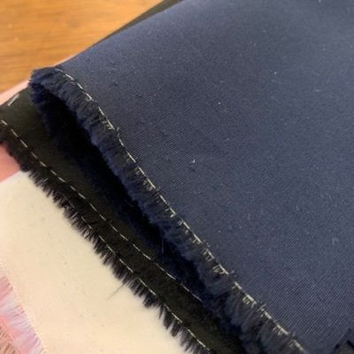 Jubilee plain navy stretch solid fabric