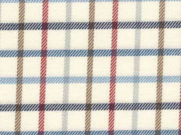Kendal Turf blue check fabric