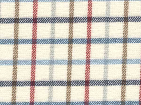 Kendal Turf blue check fabric