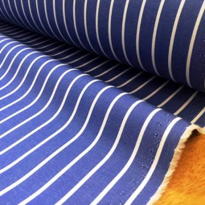 King TF blue Striped Fabric