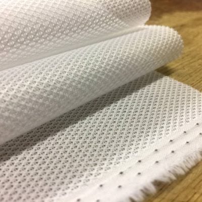 Leno plain white mesh fabric