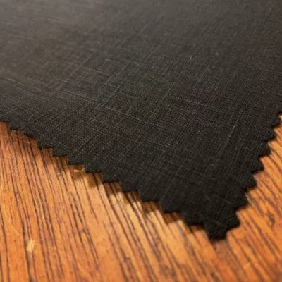 Linen Plain Black Fabric