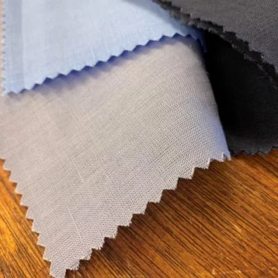 Linen Plain Ocean Fabric
