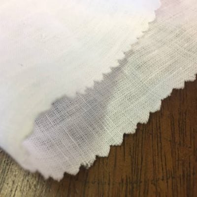 Linen Plain White Fabric
