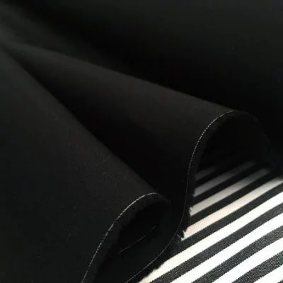 Monarch plain black solid fabric