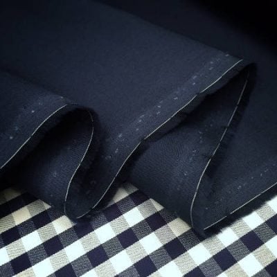 Monarch plain navy solid fabric