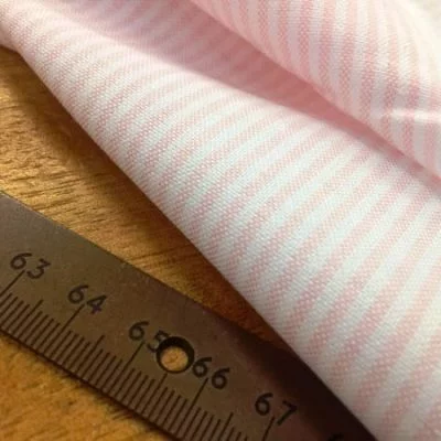 Oxford Ivy Pink Striped Fabric