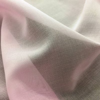 Voile plain pink solid fabric