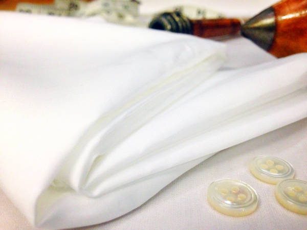 Windermere 2/120’s plain white solid fabric