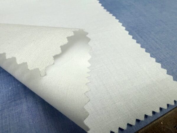 Zephyr plain white solid fabric