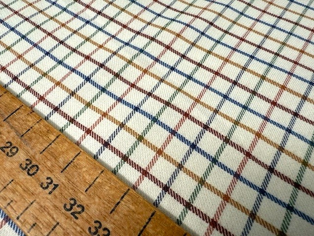 Fife 30 Tan Check Fabric