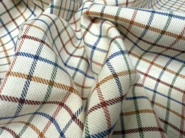 Fife 30 Tan Check Fabric