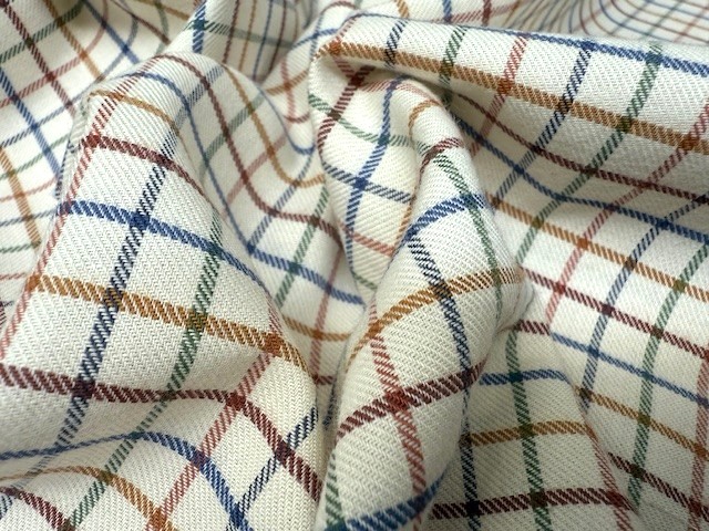 Fife 30 Tan Check Fabric