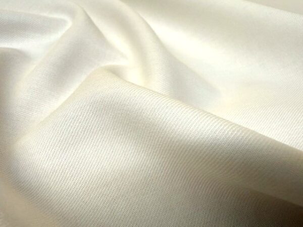 Fife plain cream brushed cotton fabric