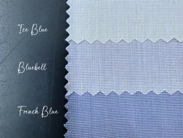 King EE french blue solid fabric