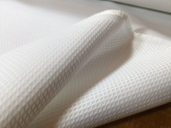 Marcella plain white pique fabric