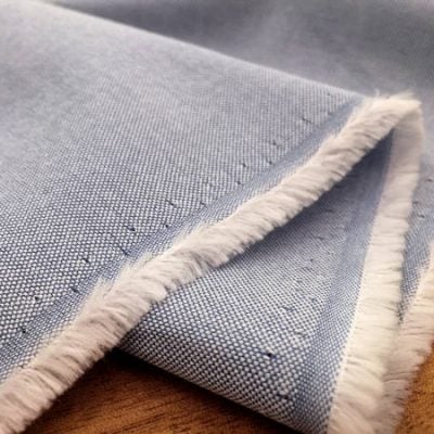 Oxford sport plain blue fabric