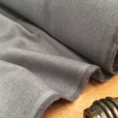 Sterling plain grey brushed cotton fabric