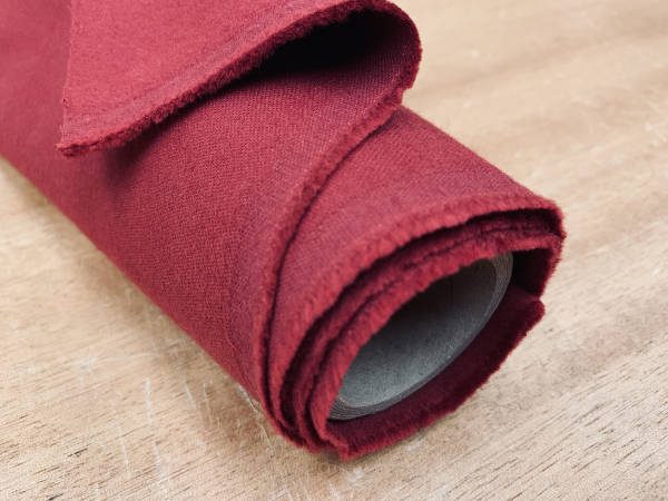 Bronte maroon moleskin fabric