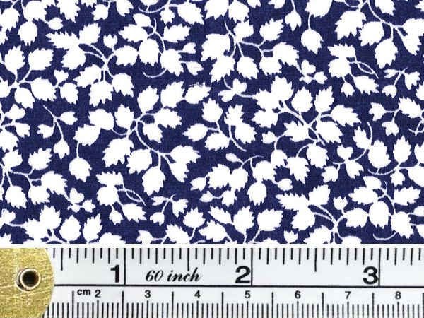 Devonshire 02 blue printed fabric