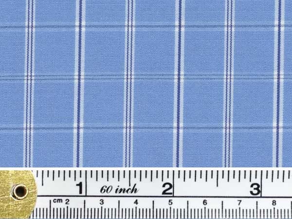King NNS blue check fabric