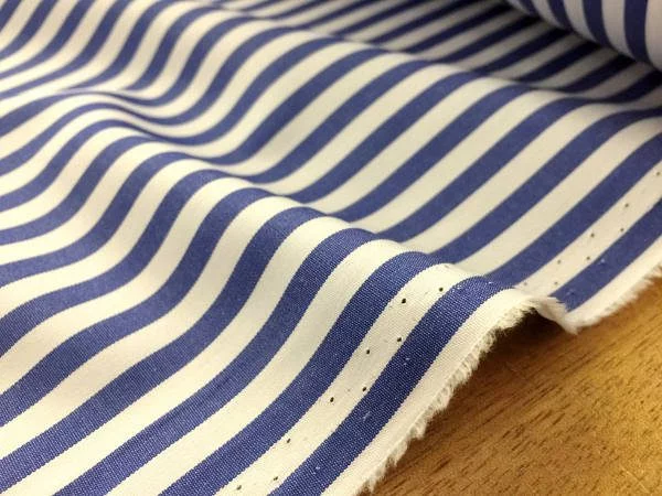 King AP Navy Striped Fabric