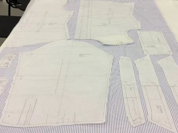 Windermere 2/120’s CJ Navy Striped Fabric