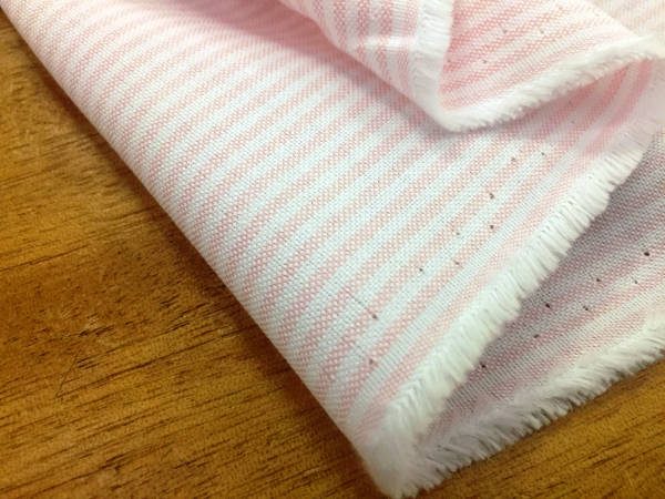 Oxford Ivy Pink Striped Fabric