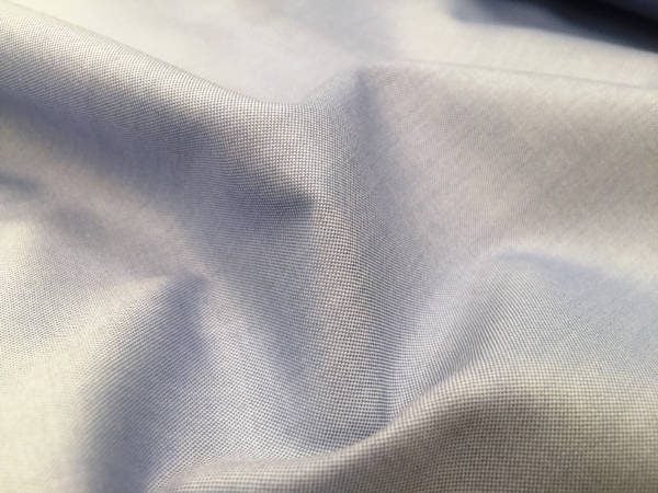 Pinpoint plain blue solid fabric