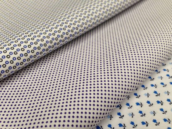 Hampton 301 blue printed fabric