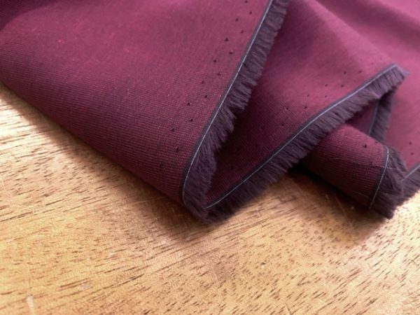 King EE cranberry solid fabric