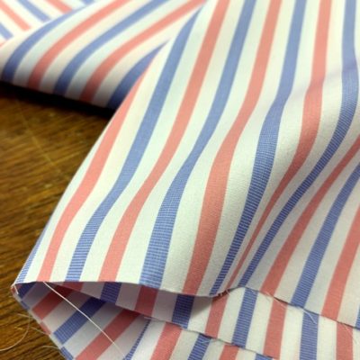 King HO Pink Striped Fabric