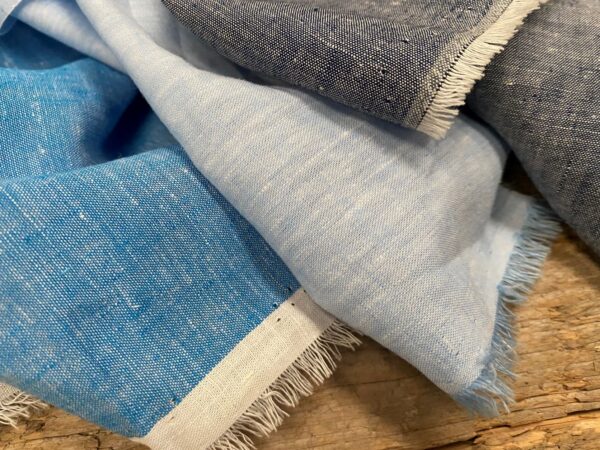 Aruba Powder Blue Cotton & Linen Fabric