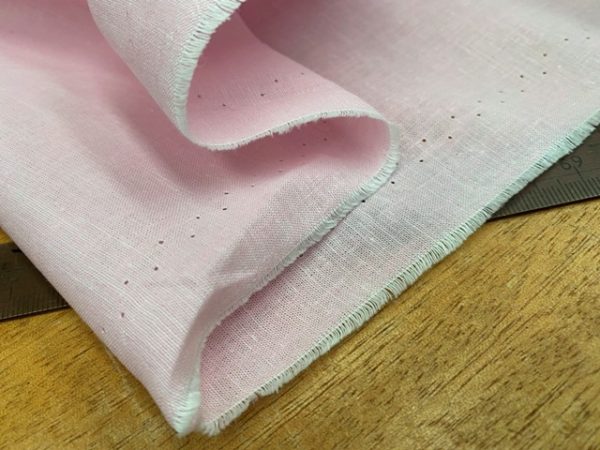 Aruba Plain Pink Cotton & Linen Fabric