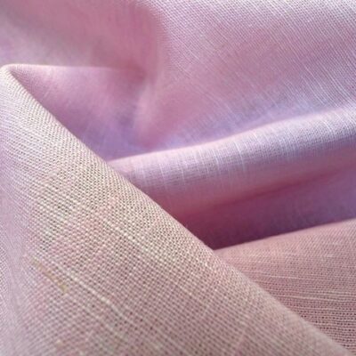 Aruba Pink Cotton & Linen Fabric