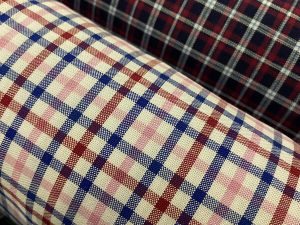Sport Pinpoint 50 Pink checked fabric