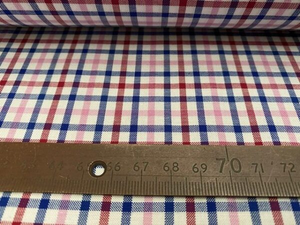 Sport Pinpoint 50 Pink checked fabric