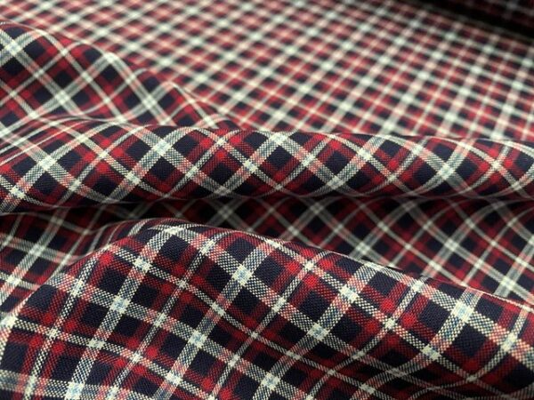 Sport Pinpoint 60 Red checked fabric