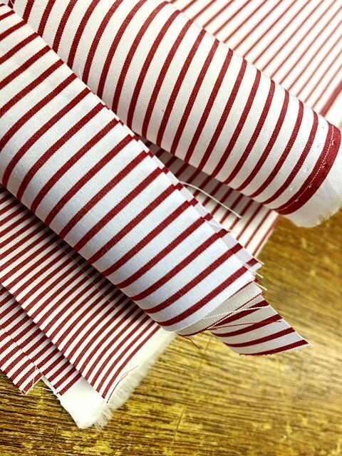EZ King AC4 Red Striped Fabric