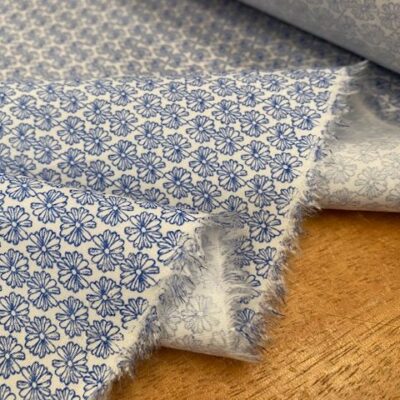 Hampton 430 blue printed fabric